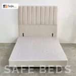 Divan Bed Base on Chrome Metal Legs